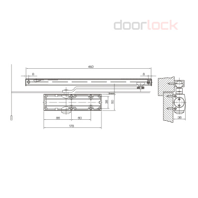 Доводчик DOORLOCK 100 S